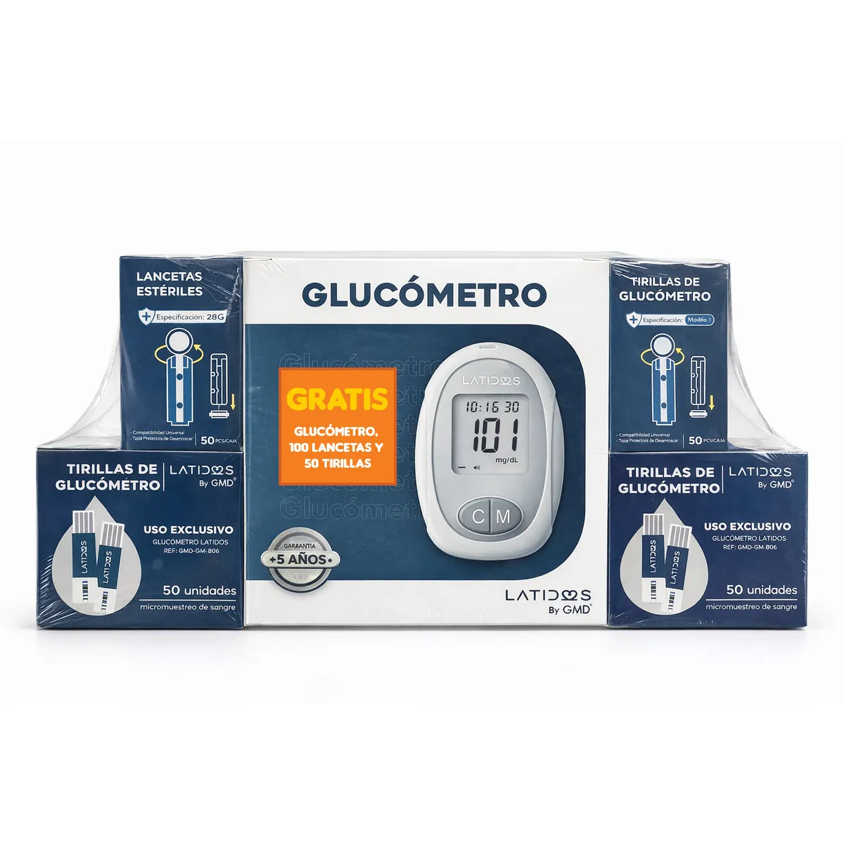 GMD - KIT DE GLUCOMETRIA LATIDOS GMD