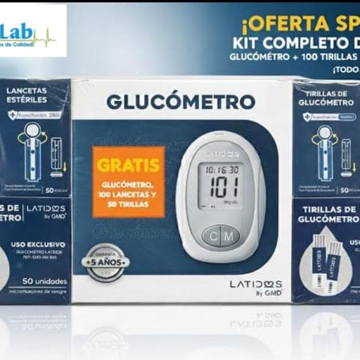 GMD - KIT DE GLUCOMETRIA LATIDOS GMD
