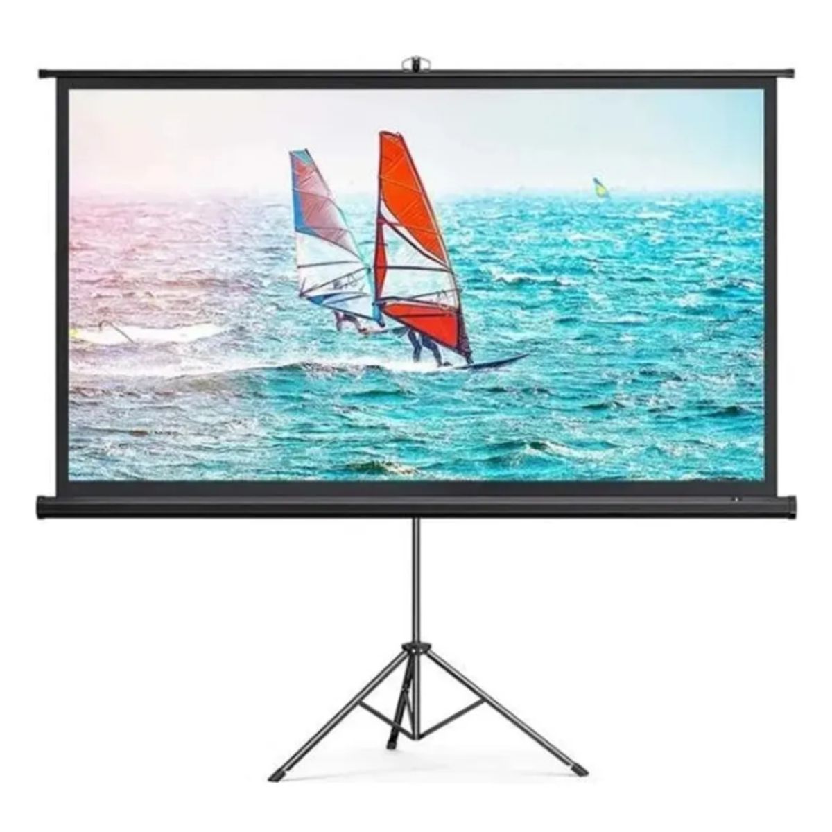 GENERICO - TELON PARA PROYECTOR 72 + TRIPODE