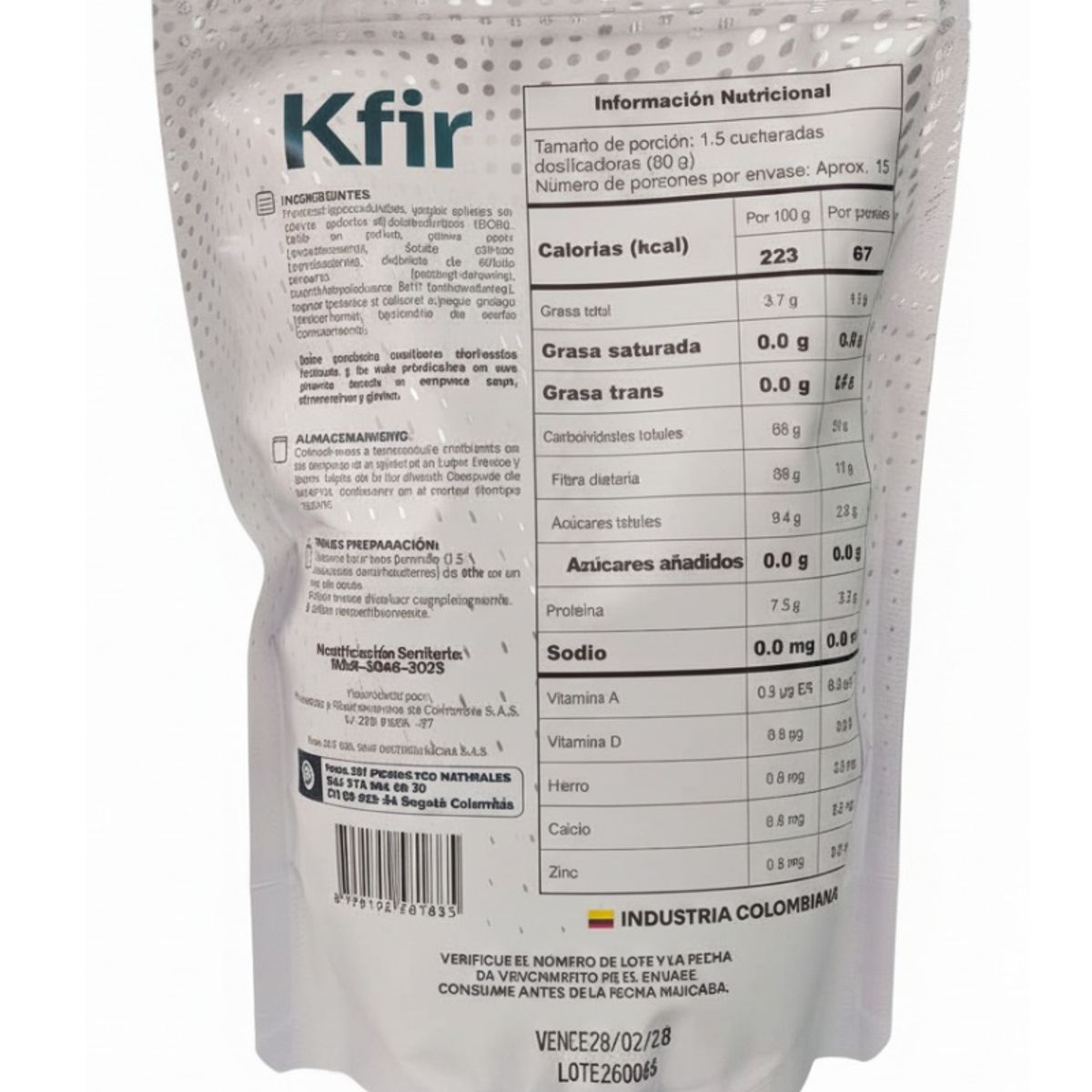 ZOE - ALIMENTO EN POLVO CON PREBIOTICOS X 450G. KFIR- ZOI