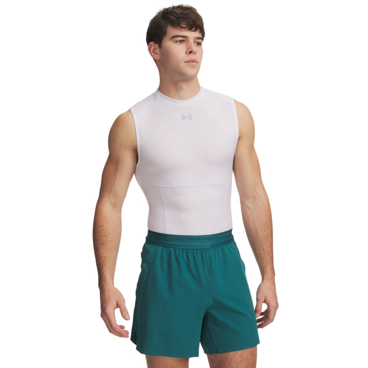 UNDER ARMOUR - Camiseta Hombre Under Armour HG ELITE COMPRSSN SL Blanco 2 UNDER ARMOUR