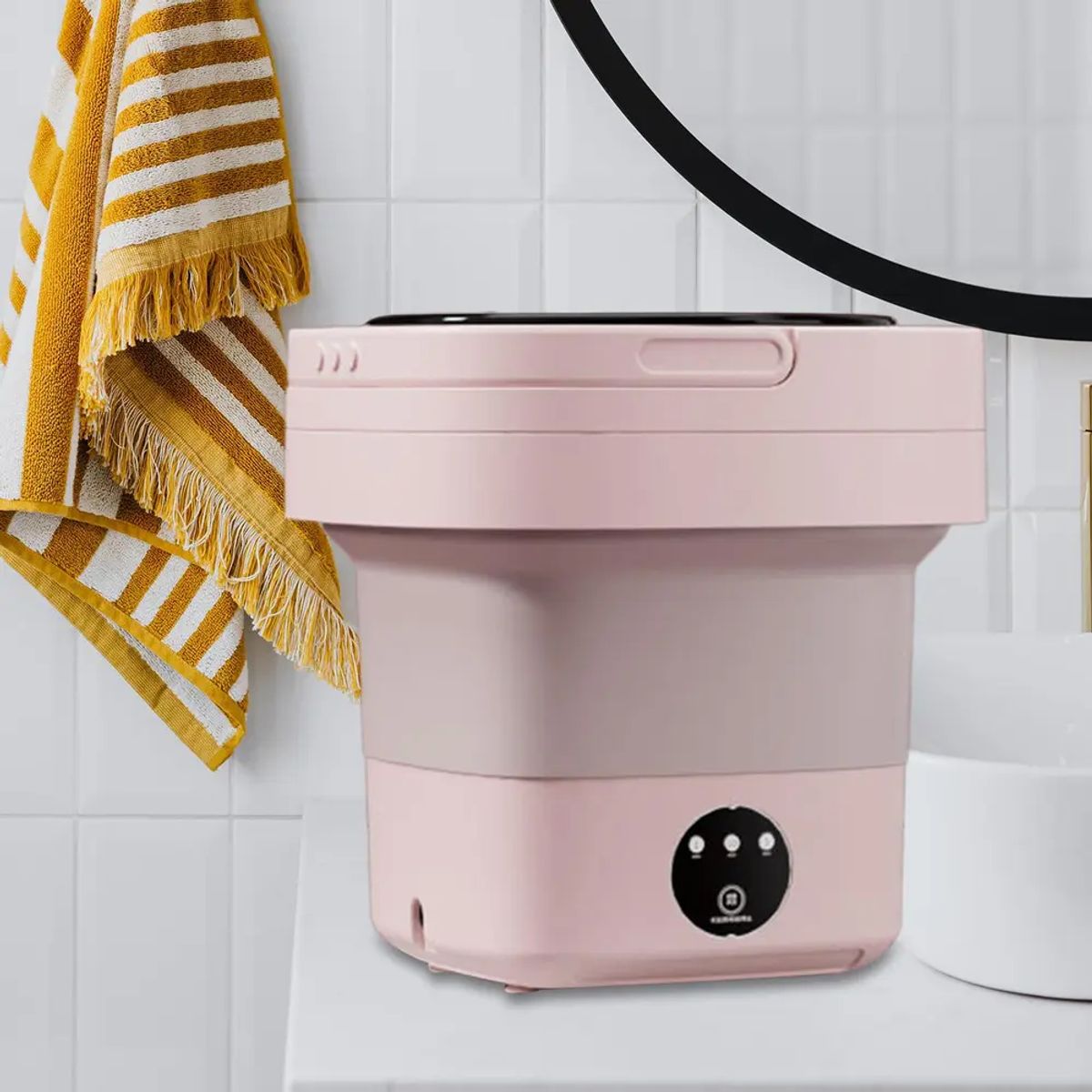 GENERICO - Mini Lavadora Portátil Plegable 6.5L para Ropa Ligera