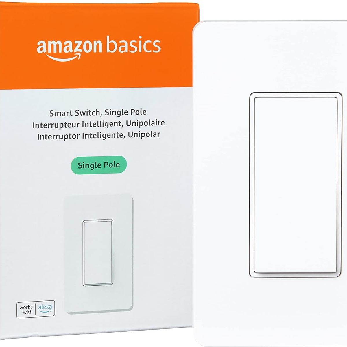AMAZON - Interruptor Inteligente Amazon Basics Smart Light Switch  Control por Voz con Alexa