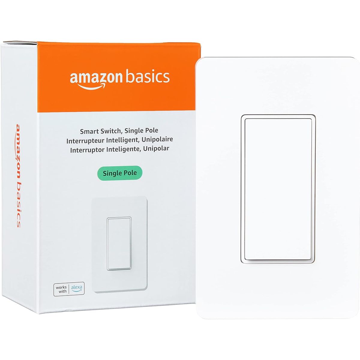 AMAZON - Interruptor Inteligente Amazon Basics Smart Light Switch  Control por Voz con Alexa