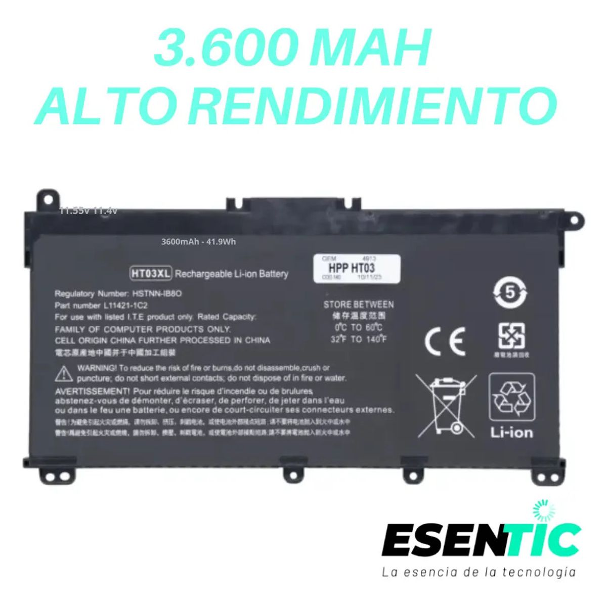 GENERICO - Bateria Premium Para Hp Laptop Model 15-dy