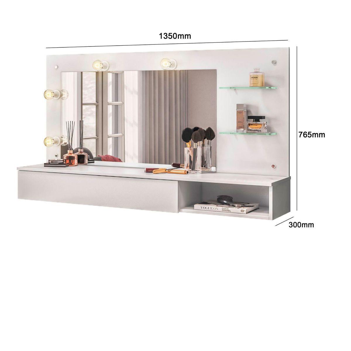 DASH - TOCADOR LUMIERE BLANCO