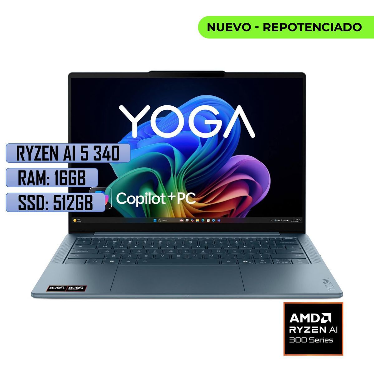 Lenovo - LENOVO YOGA 7 2 EN 1 RYZEN AI 5 340 - RAM 16GB LPDDR5X - SSD 512GB - PANT 14 TOUCH - WIN11
