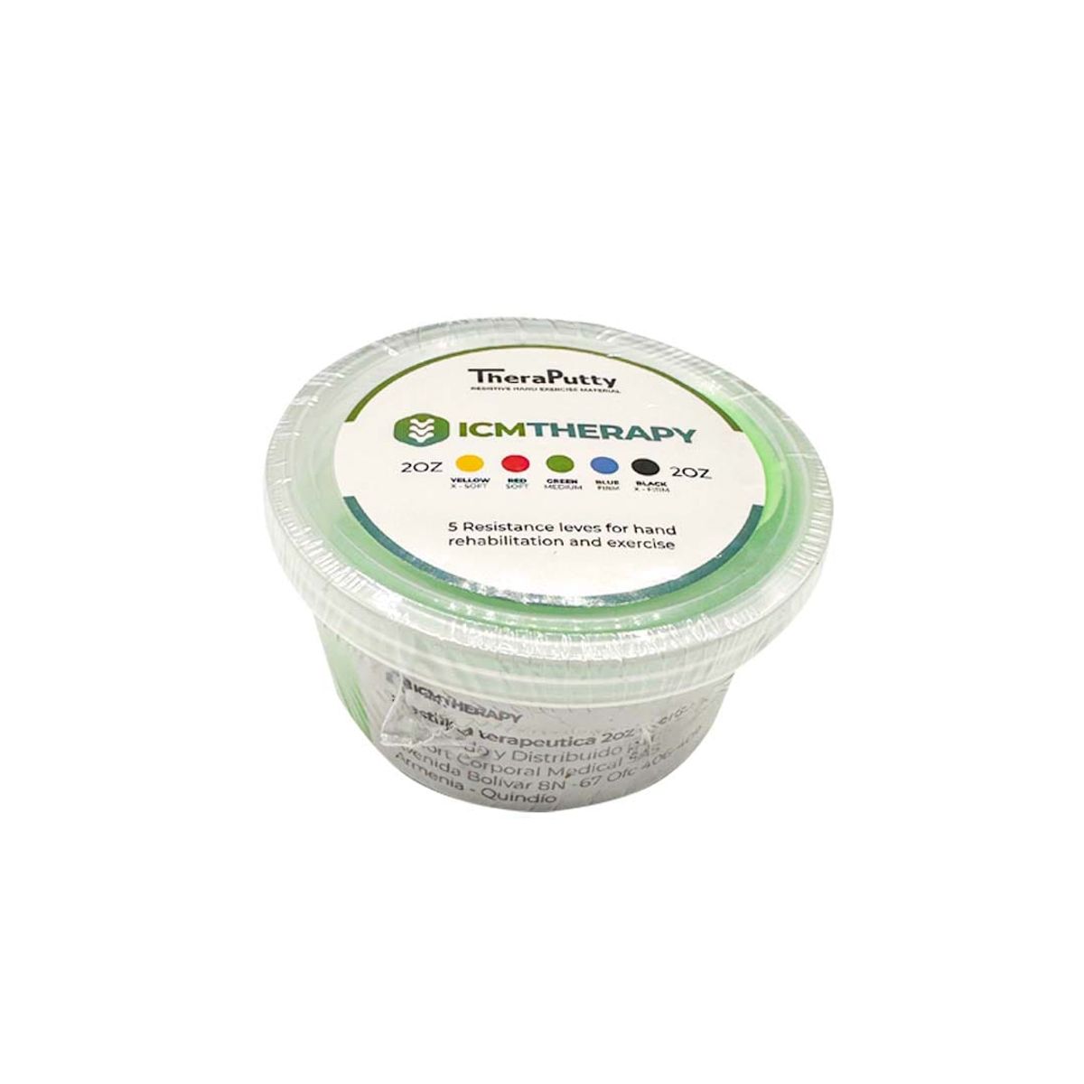 GENERICO - Plastilina Terapéutica x 2 Onzas Verde ICMTHERAPY