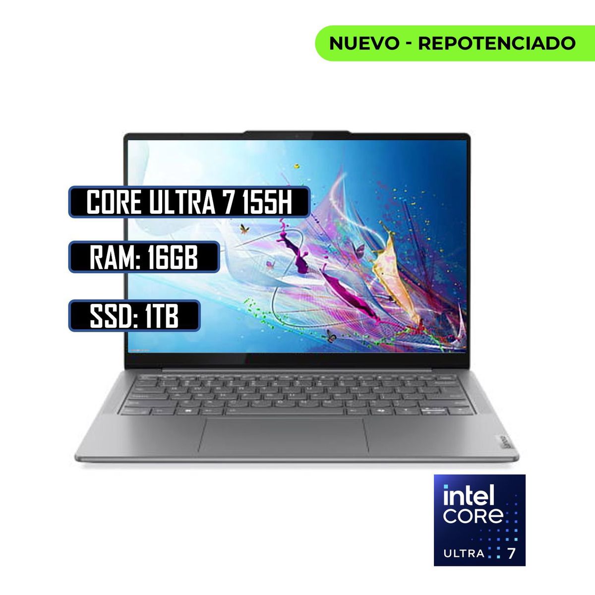 Lenovo - LENOVO YOGA SLIM 7 INTEL CORE ULTRA 7 155H - RAM 16GB LPDDR5X - SSD 1TB - PANT 14 - WIN11