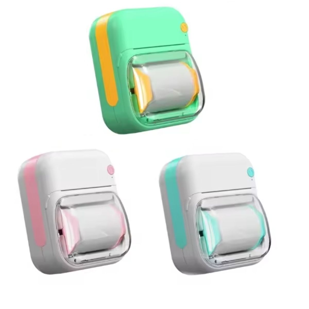 GENERICO - MINI IMPRESORA PORTATIL B3 + PAPEL ETIQUETAS ADHESIVO