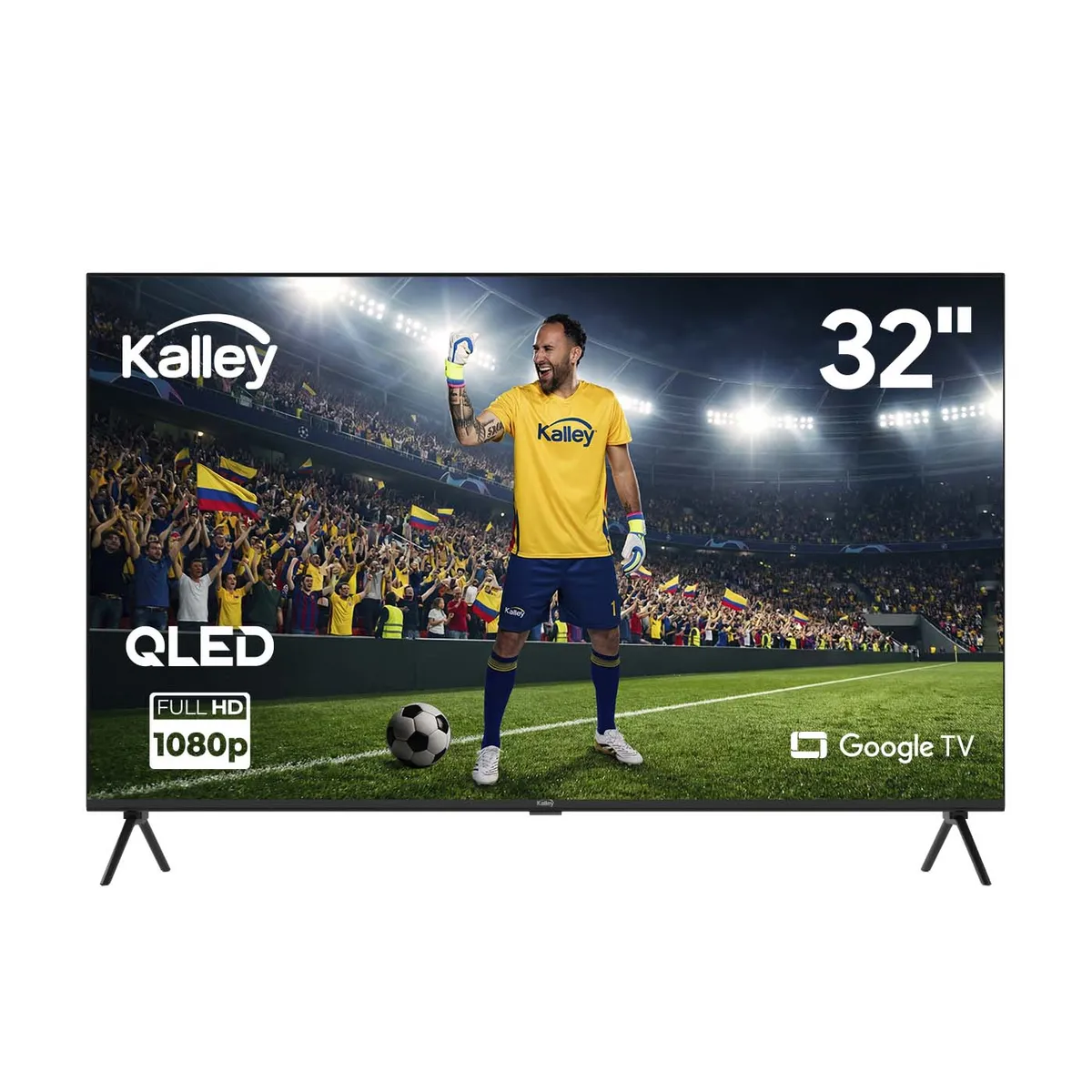 KALLEY - Televisor KALLEY 32 Pulgadas 32GQ200 FHD QLED Smart TV Google