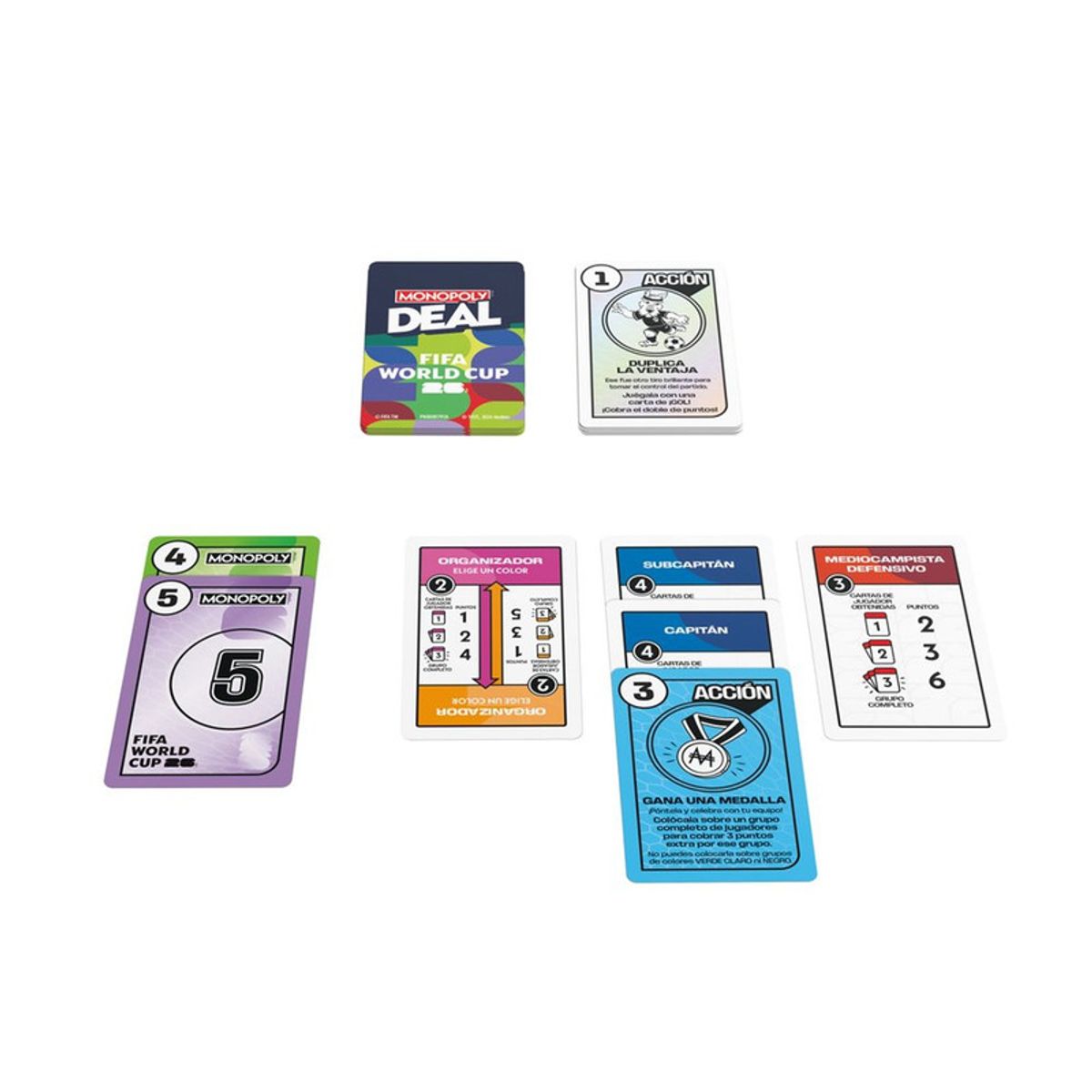 HASBRO GAMING - Juego de Cartas Monopoly Deal edición Copa mundial de la FIFA 2026