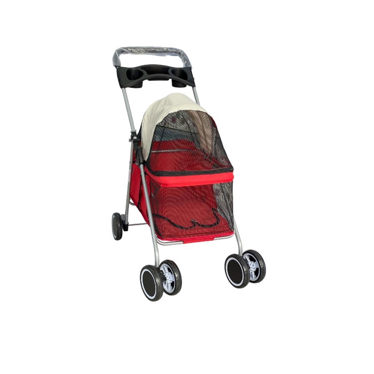 GENERICO - coche para mascotas de 4 ruedas, plegable e impermeable