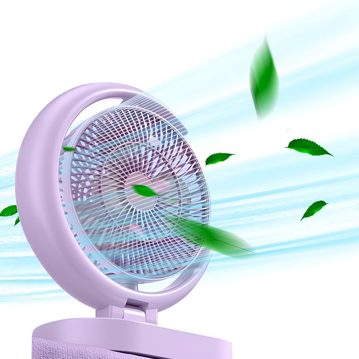 GENERICO - Ventilador Lámpara De Escritorio Recargable Usb Mesa Y Pared
