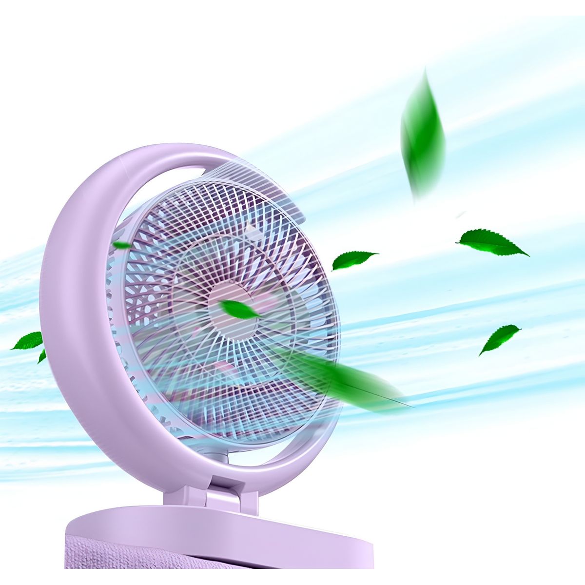 GENERICO - Ventilador Lámpara De Escritorio Recargable Usb Mesa Y Pared