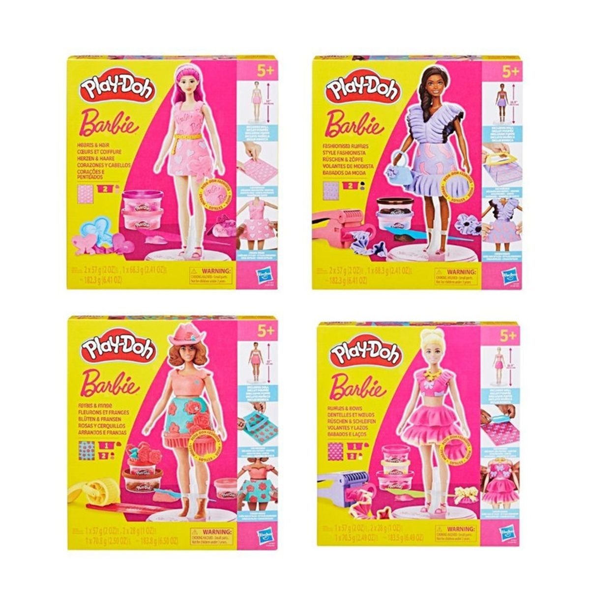 PLAY-DOH - Play-Doh Set de Masa Moldeable Barbie Muñecas Surtido Sorpresa