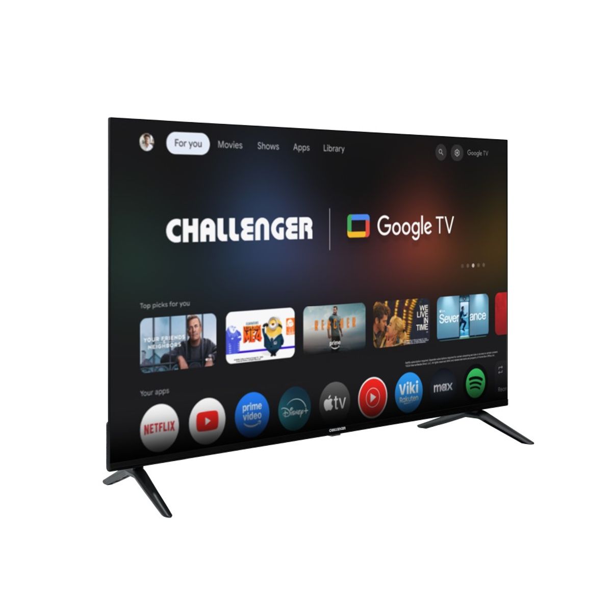 CHALLENGER - Televisor Challenger 55TG2771 BT GOOGLETV T2 UHDG