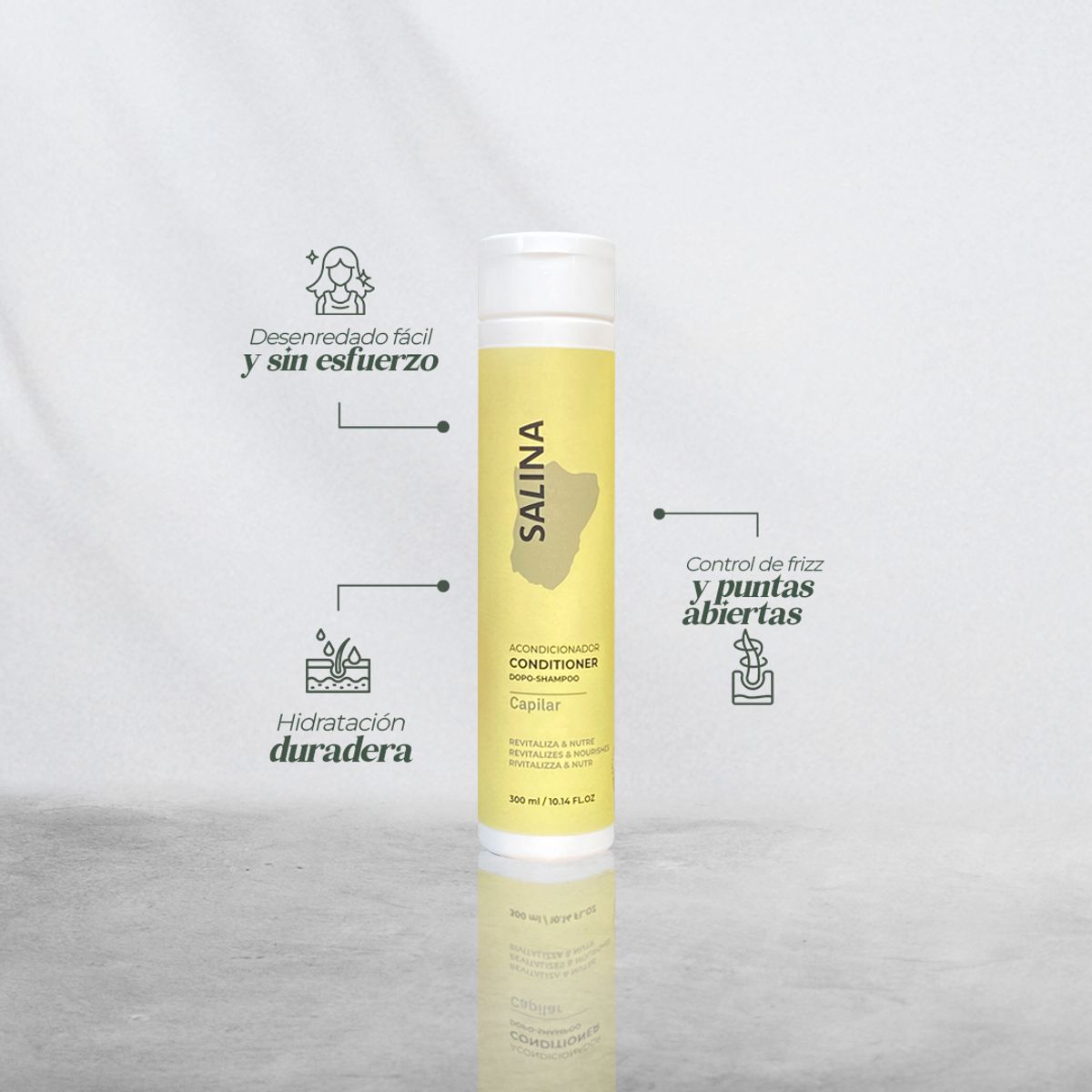 LINA ZAPATA LZ - Acondicionador Salina Crespas 300ml