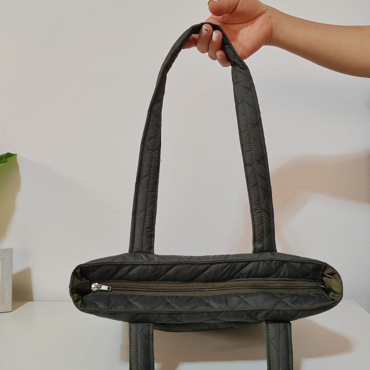 OEM - Bolso Mujer Tipo Tote Negro Acolchado Amplio Con Cremallera  Bolso Casual Elegante Multiuso