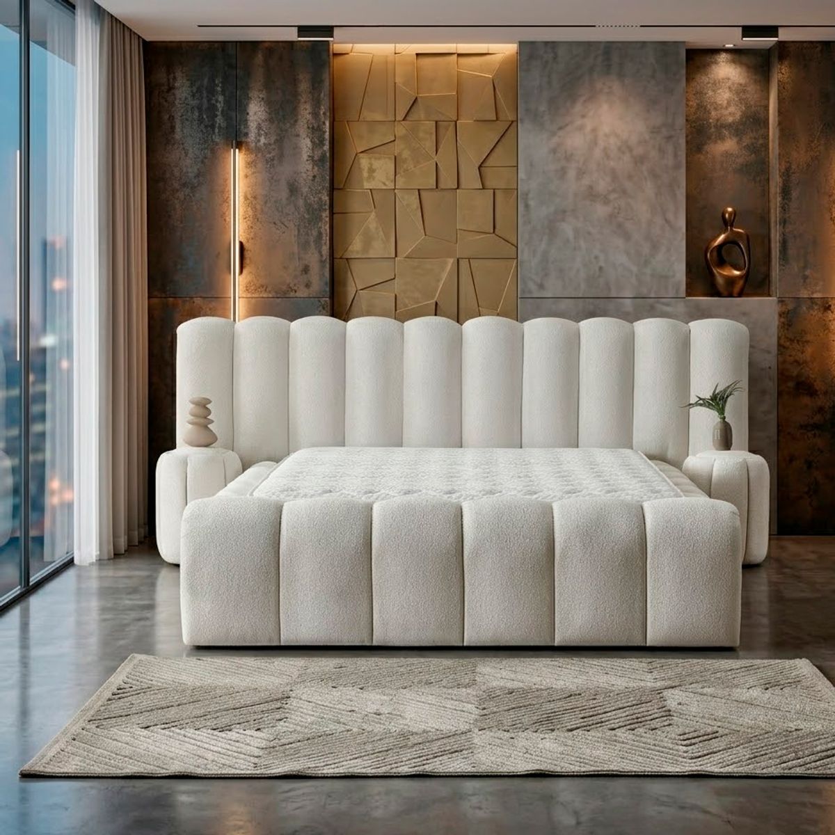 GENERICO - Cama moderna Salome color blanco