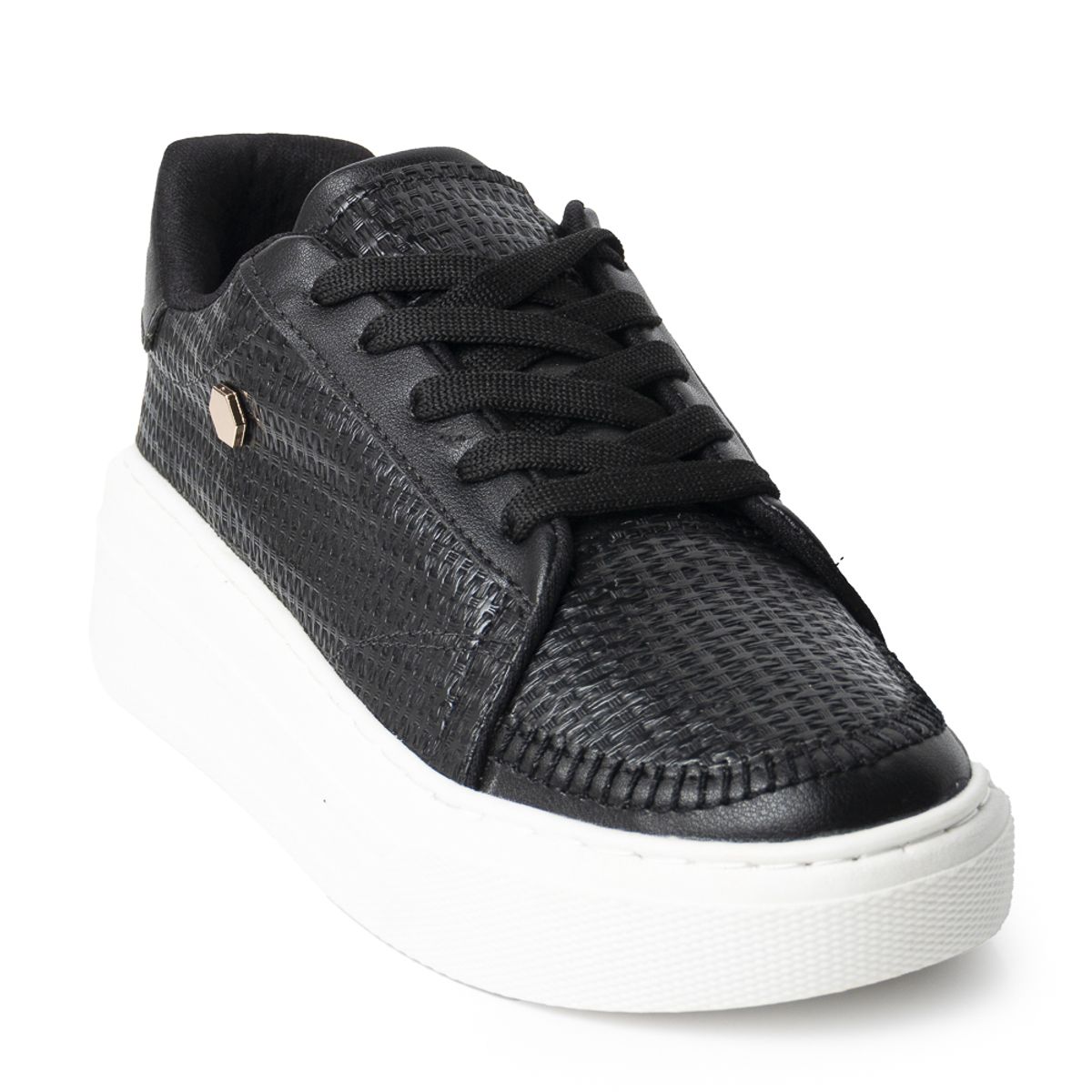 PRICE SHOES - Price Shoes Tenis Con Plataforma Mujer 252D-08NEGRO