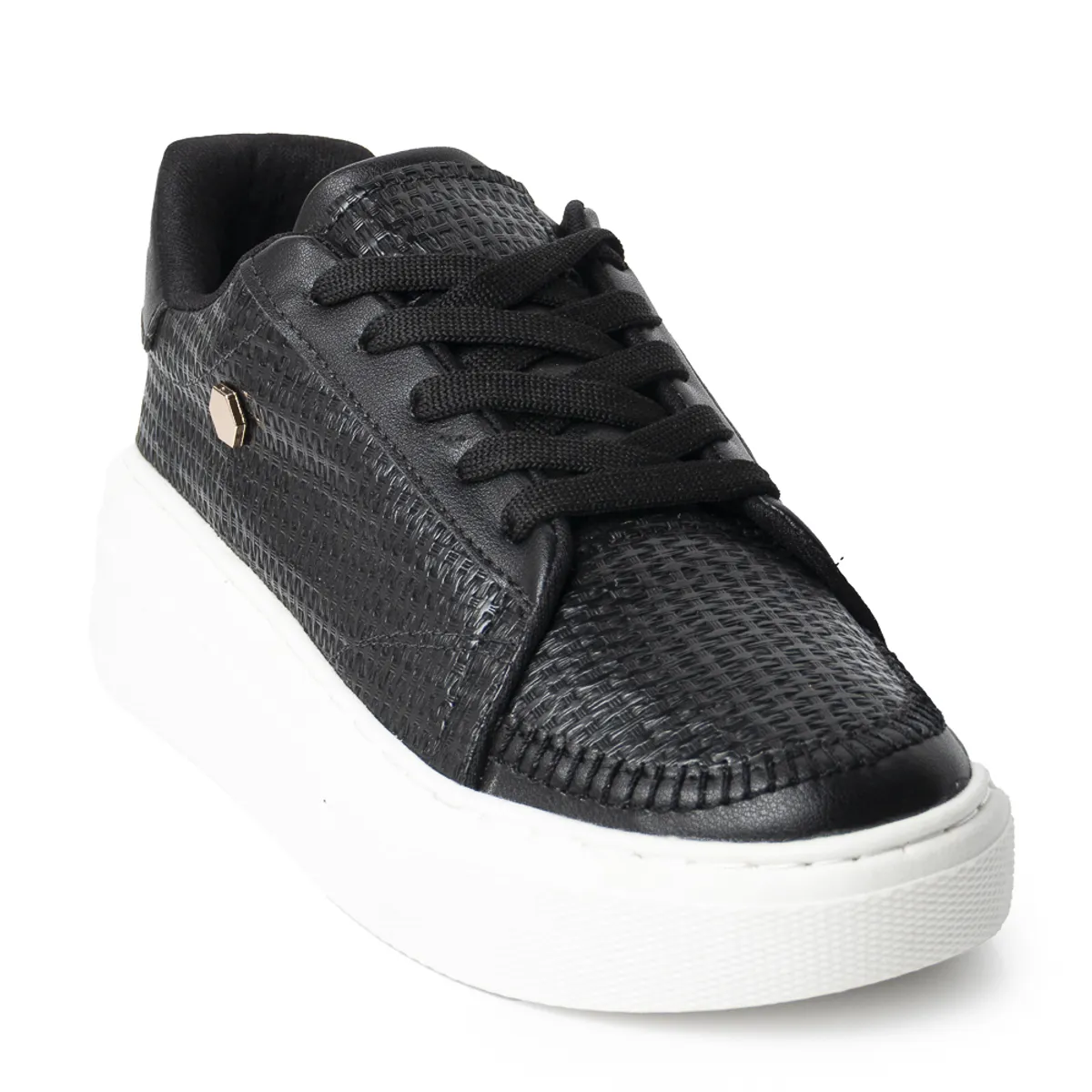 PRICE SHOES - Price Shoes Tenis Con Plataforma Mujer 252D-08NEGRO