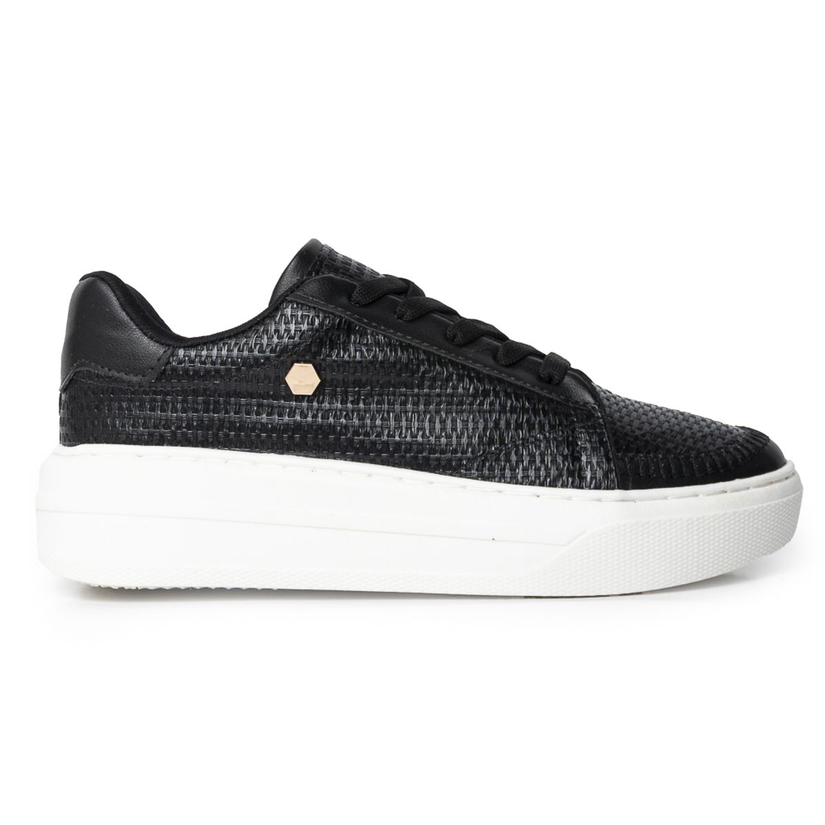 PRICE SHOES - Price Shoes Tenis Con Plataforma Mujer 252D-08NEGRO