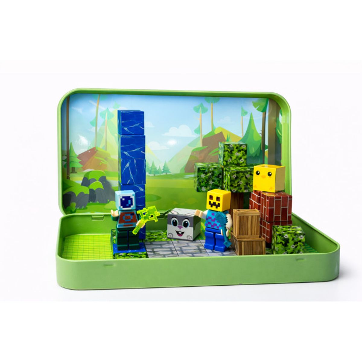 SHUGS - Juego Cubos Magnéticos 60 Piezas Tipo Granja