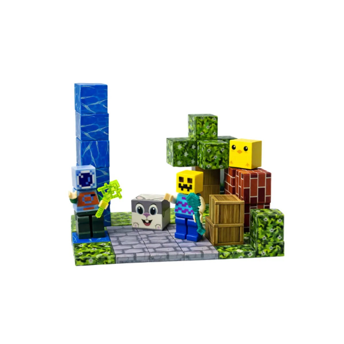 SHUGS - Juego Cubos Magnéticos 60 Piezas Tipo Granja