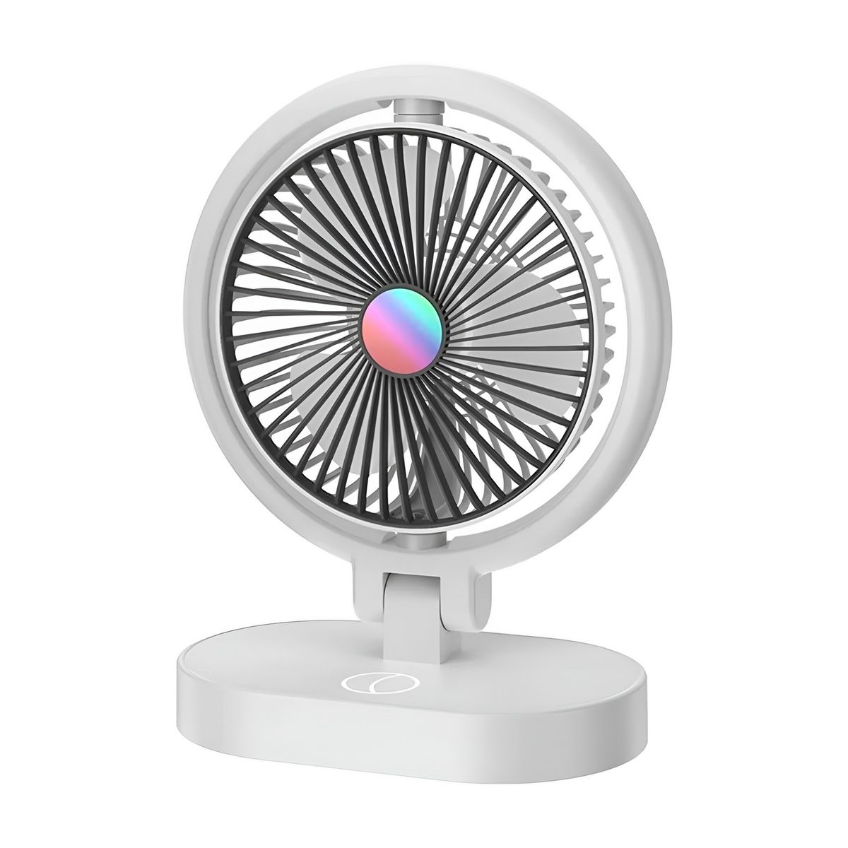 GENERICO - Ventilador Recargable Lámpara Led Escritorio Mesa Portátil