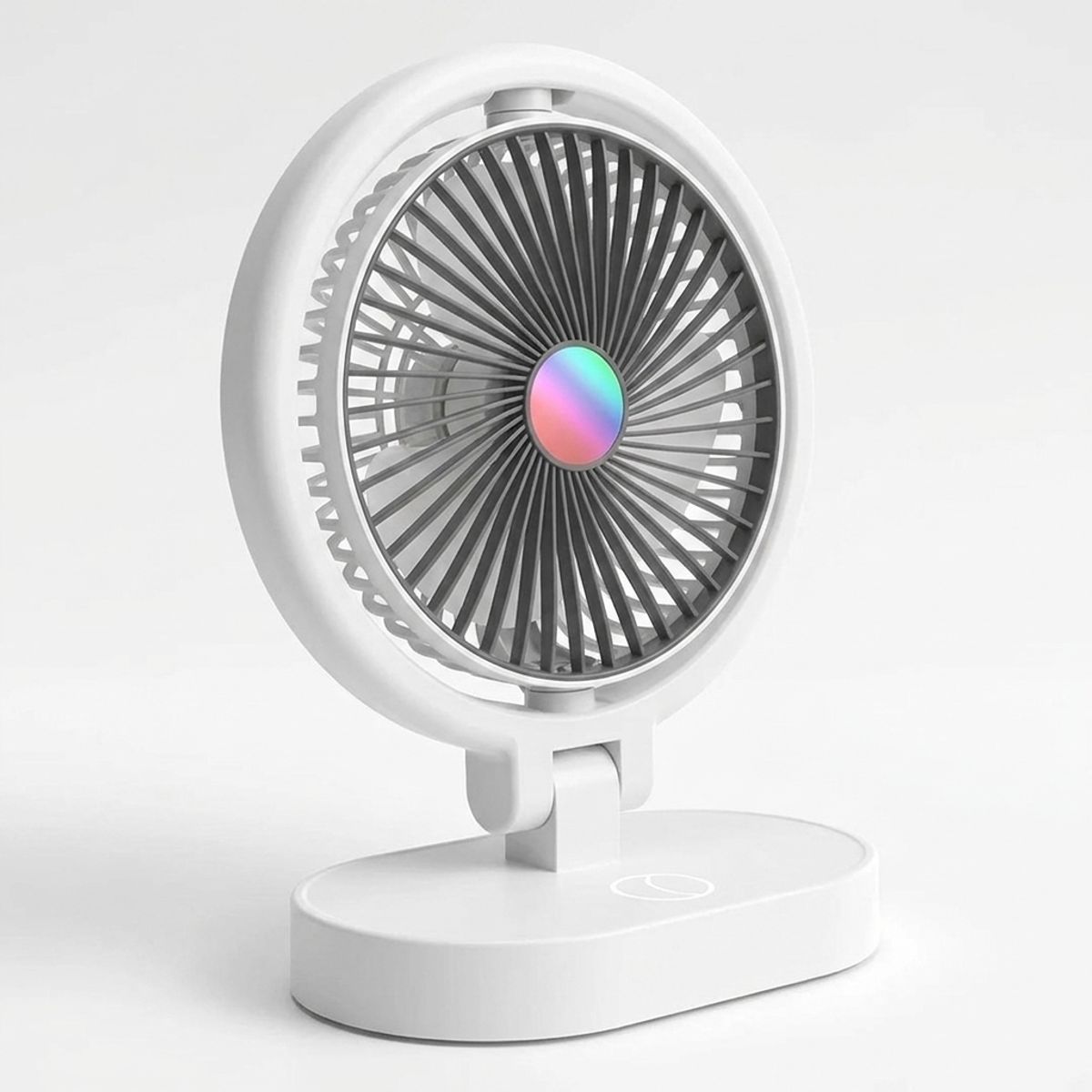 GENERICO - Ventilador Recargable Lámpara Led Escritorio Mesa Portátil