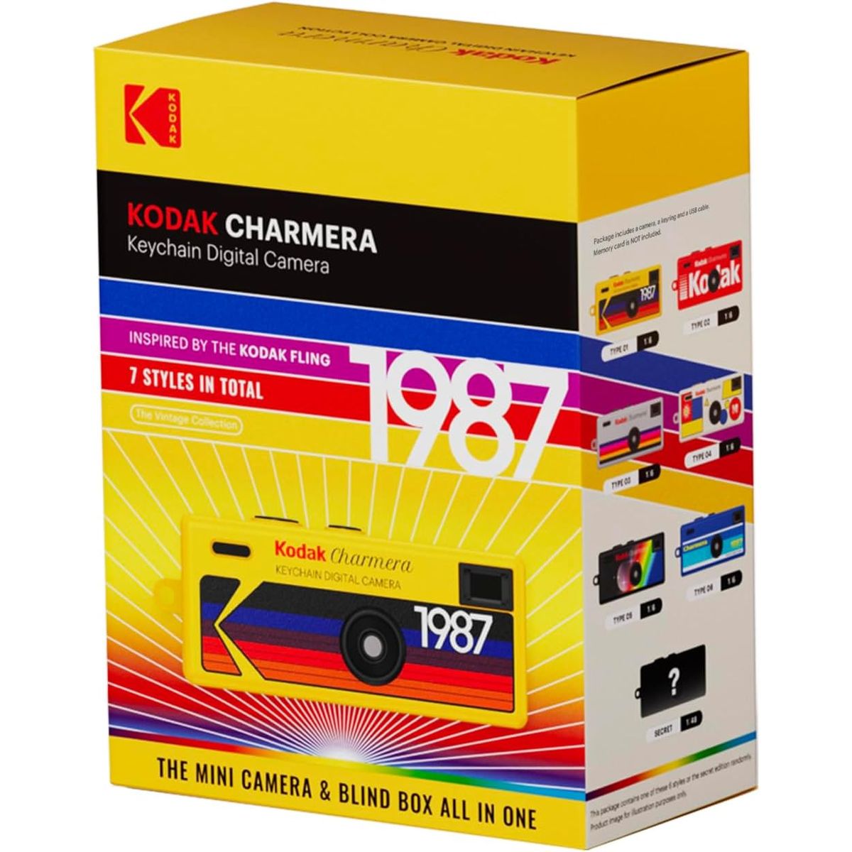 KODAK - Cámara Kodak Charmera Llavero Blindbox Color sorpresa