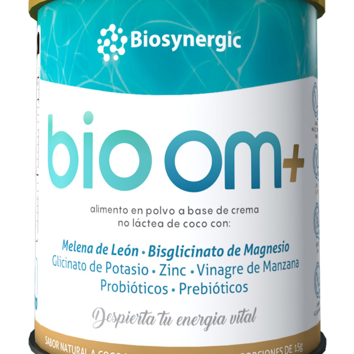 BIOSYNERGIC - Bio Om+ Alimento en Polvo con Melena de León, Magnesio y Potasio  450g