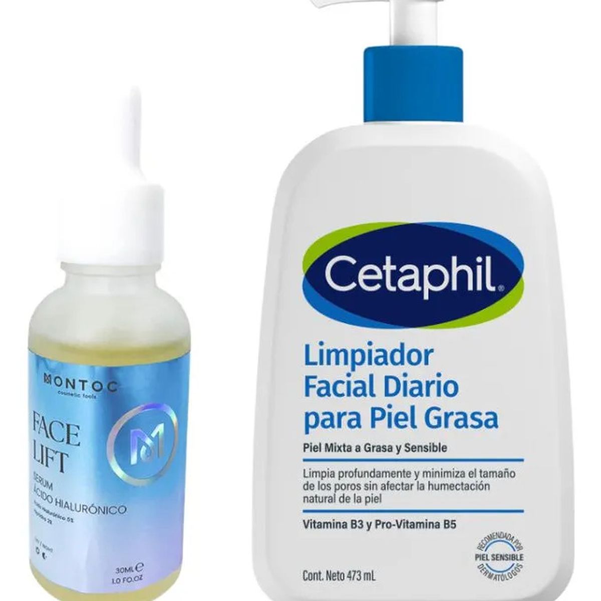 MONTOC MAKEUP - Ácido Hialurónico Facial Limpiador Facial Piel Grasa Suave