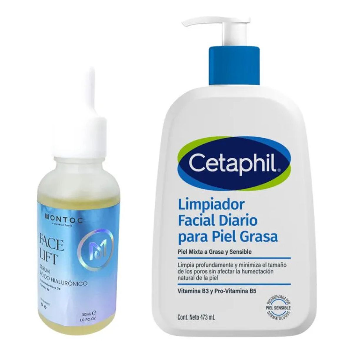 MONTOC MAKEUP - Ácido Hialurónico Facial Limpiador Facial Piel Grasa Suave