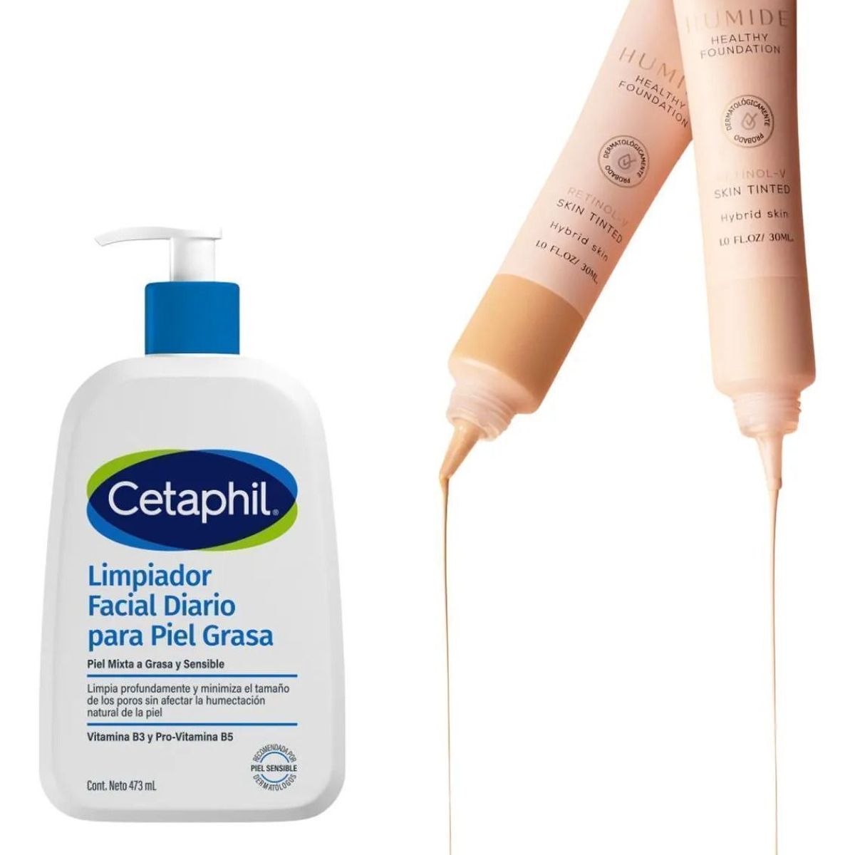 MONTOC MAKEUP - Base De Maquillaje Con Retinol Limpiador Facial Piel Grasa Tono 200