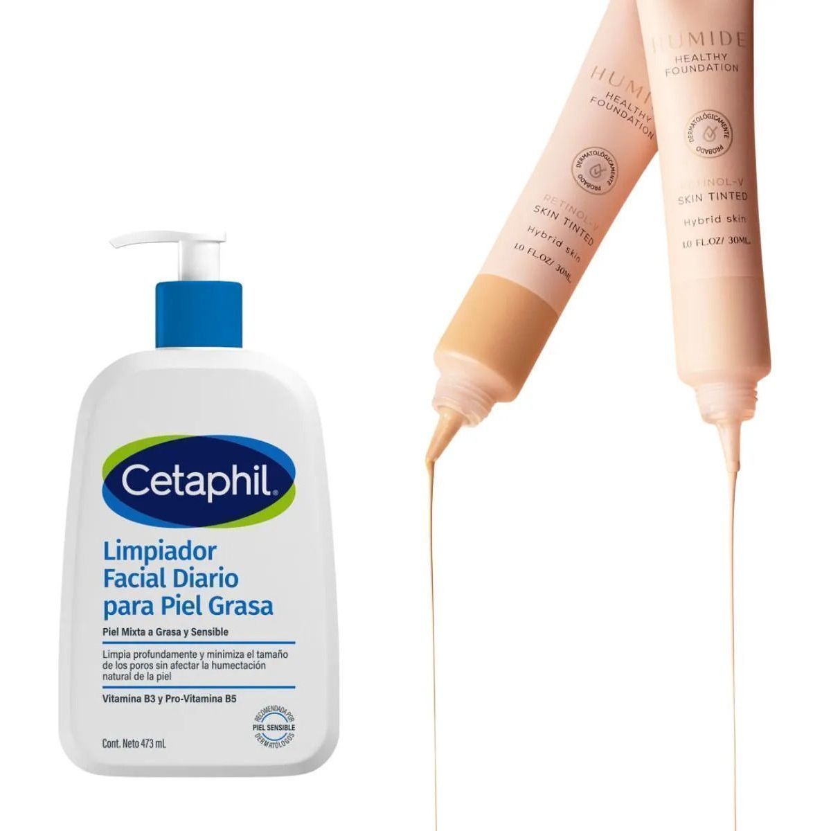 MONTOC MAKEUP - Base De Maquillaje Con Retinol Limpiador Facial Piel Grasa Tono 200