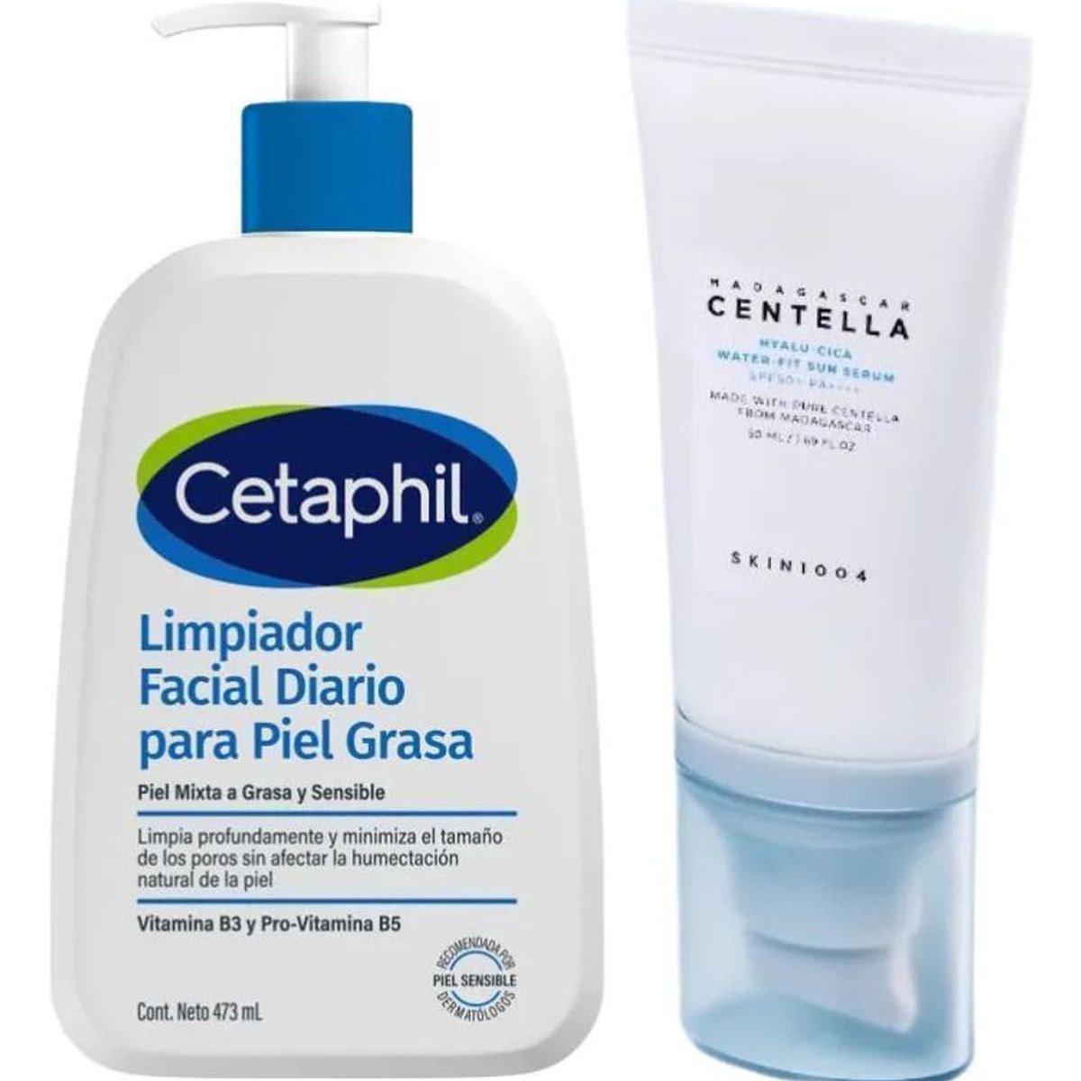SKIN1004 - Protector Solar Centella Asiatica Limpiador Facial Cetaphil