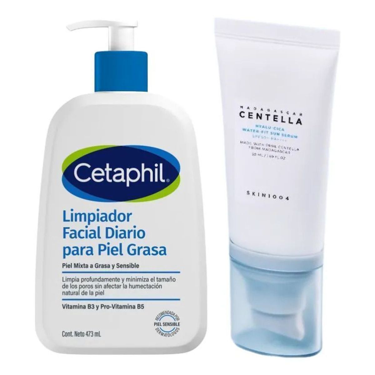 SKIN1004 - Protector Solar Centella Asiatica Limpiador Facial Cetaphil