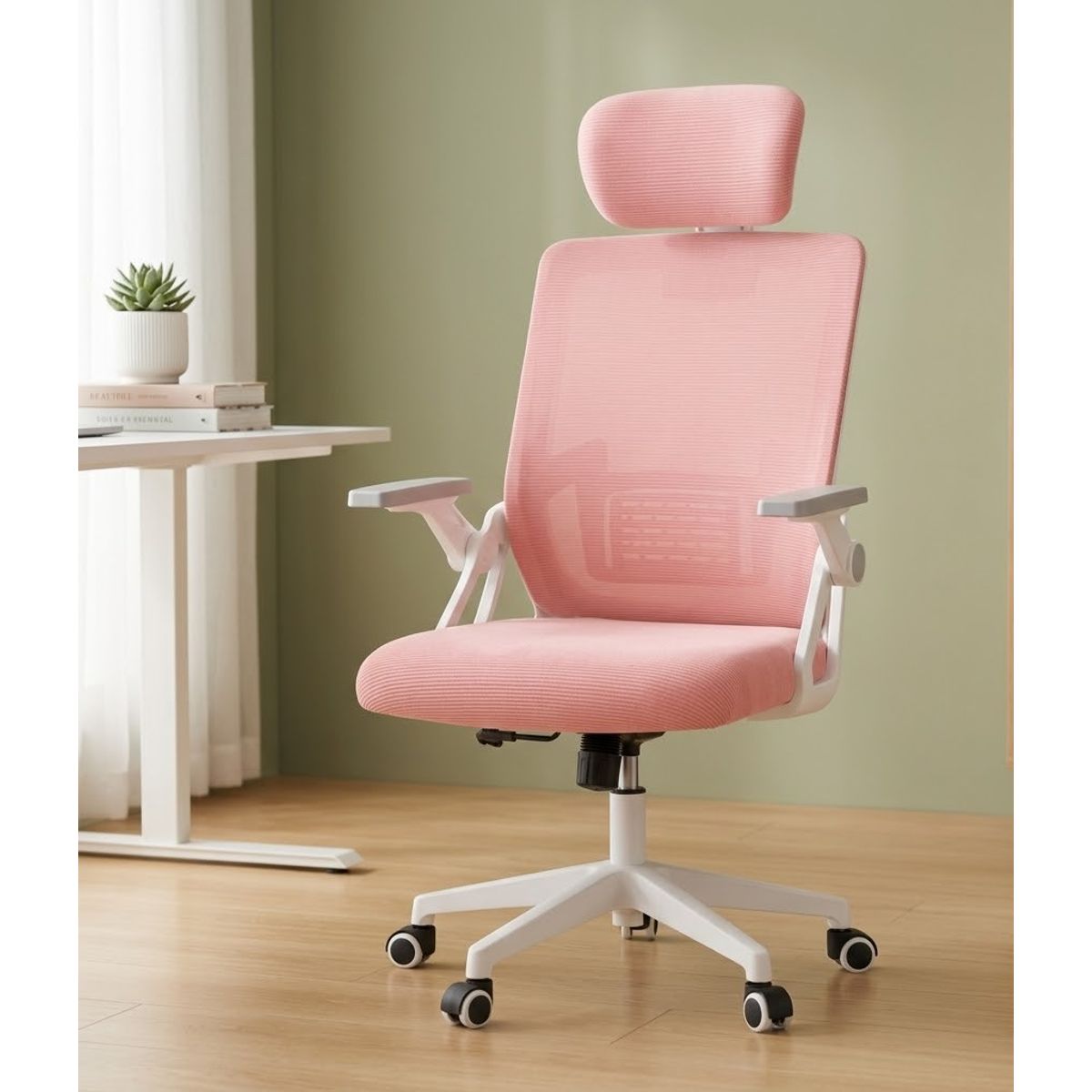 GENERICO - Silla De Oficina Ergonómica Lumi Reclinable Con Soporte Lumbar Y Malla