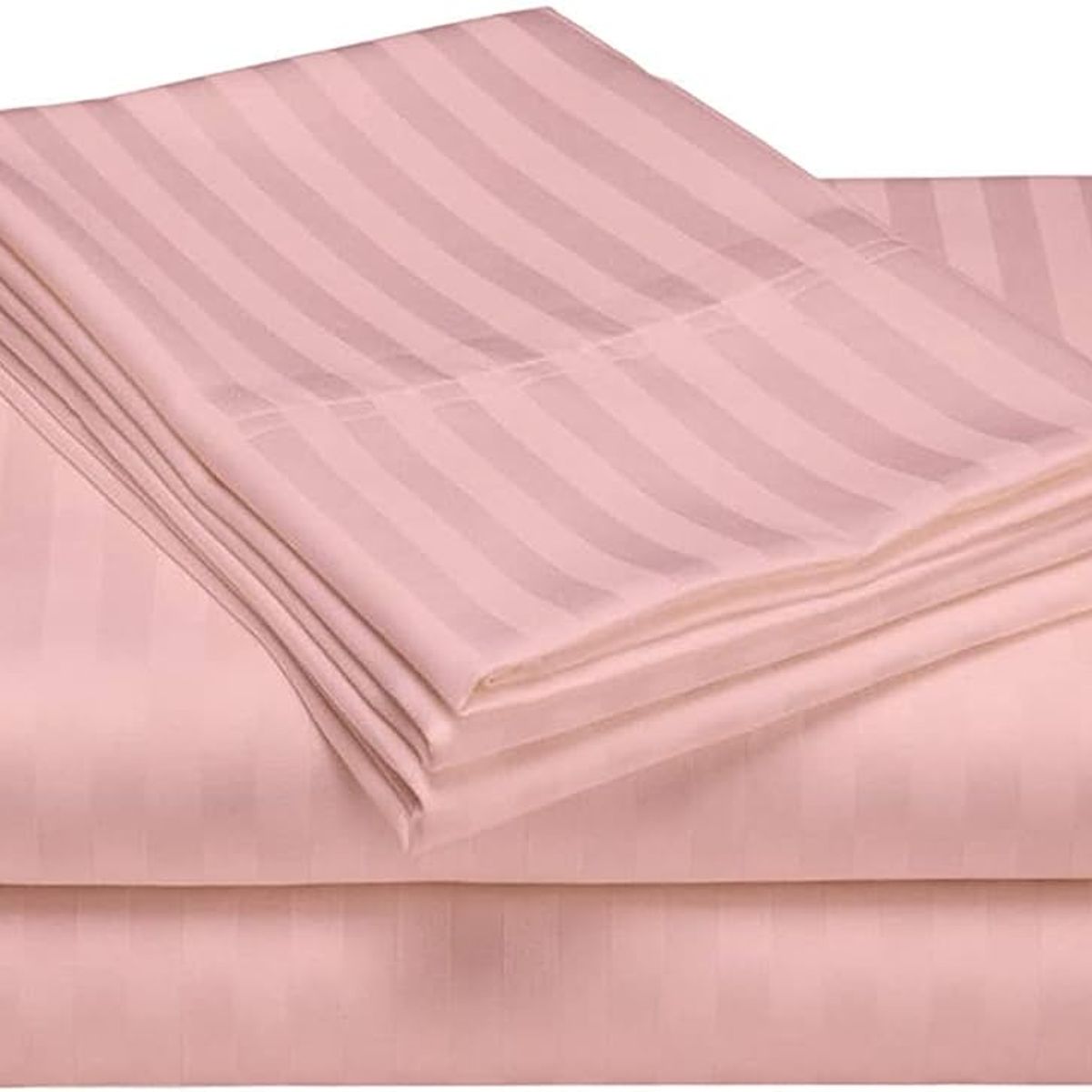 GENERICO - Juego de Sábanas Unicolor Color Oro Rosa