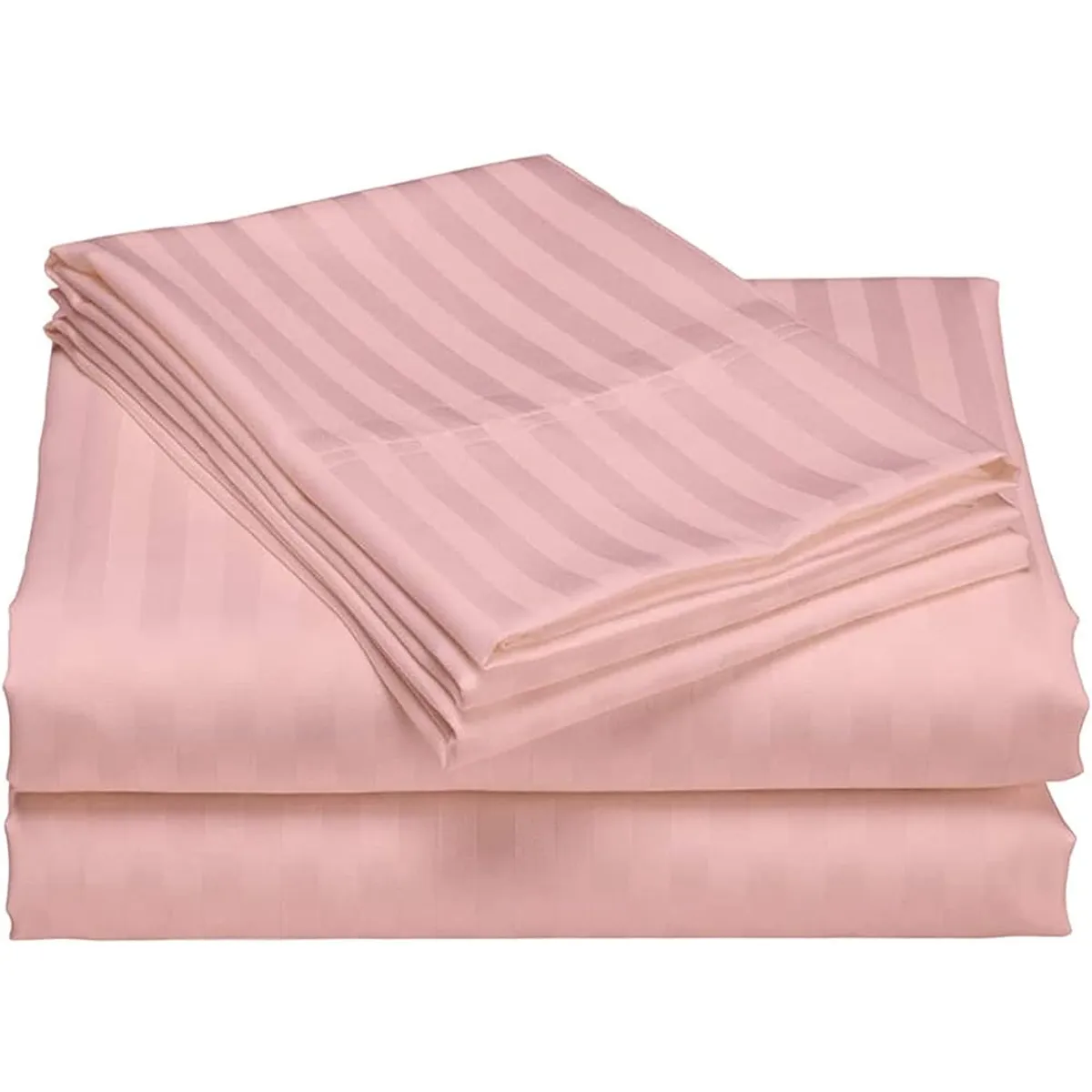 GENERICO - Juego de Sábanas Unicolor Color Oro Rosa