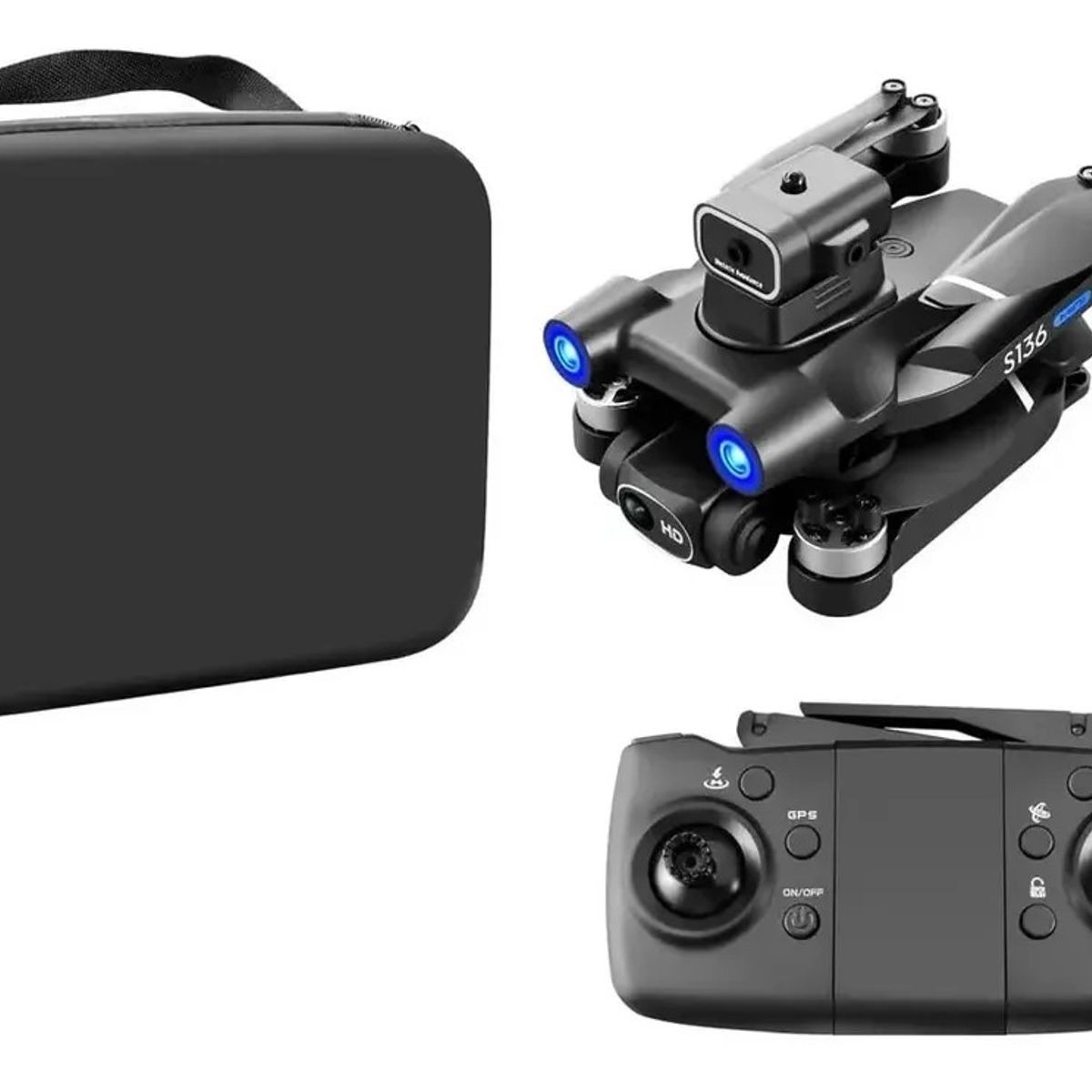 AMERICAN GENERICS - Drone Profesional D31 Wifi Gps Con Cámara Dual HD y Motor Brushless