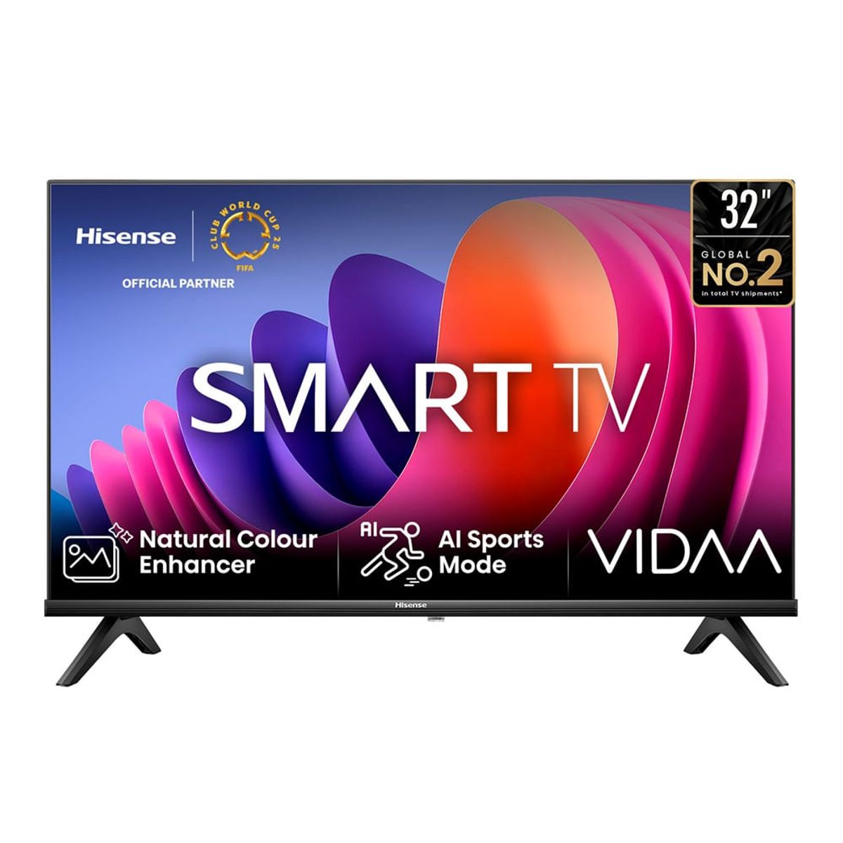 HISENSE - Televisor Hisense 32 HD 32A4NV Negro VIDAA U9