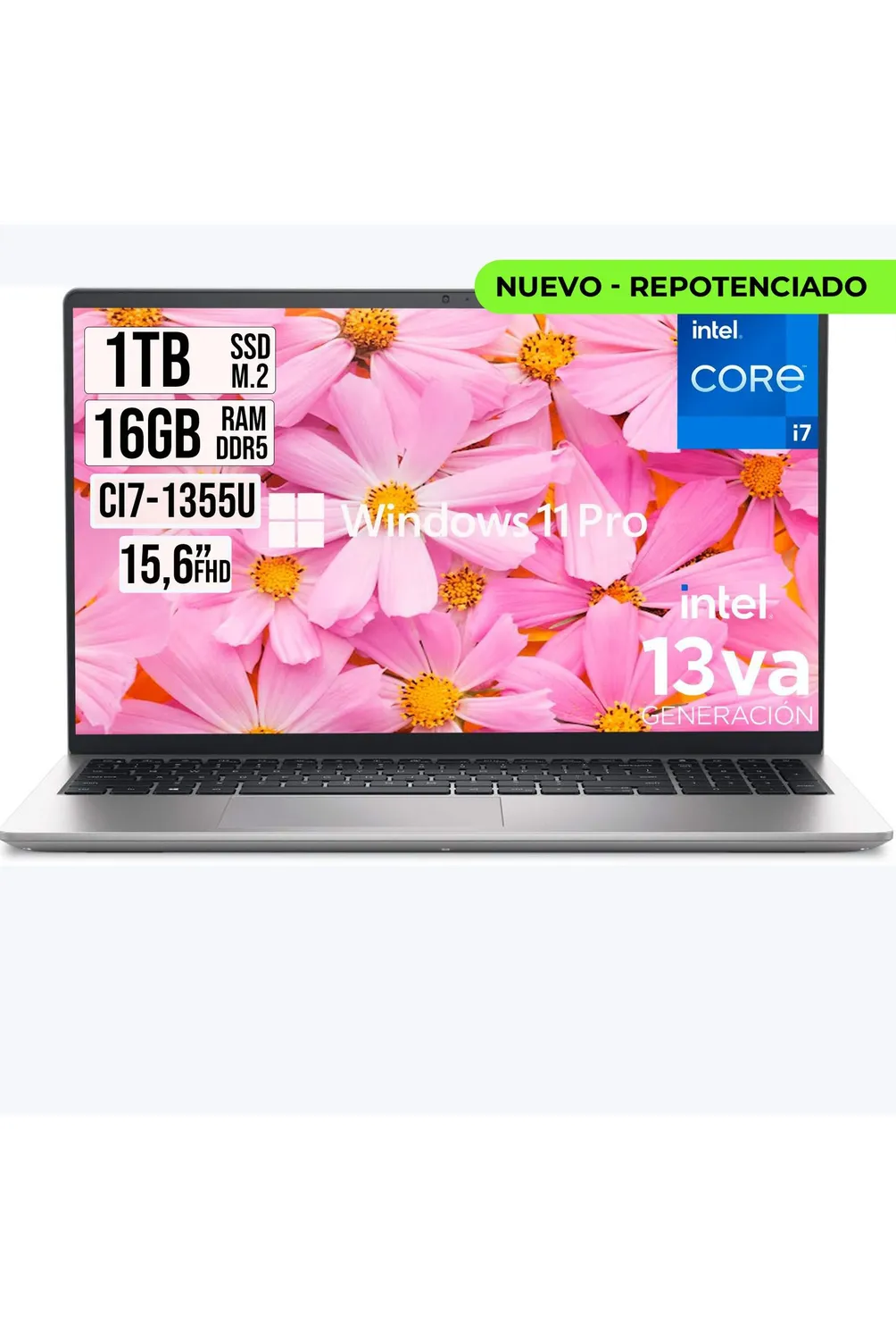 Portatil Dell Pro 15 Intel Core i7-1355U SSD 1TB Ram 16gb Led 15.6