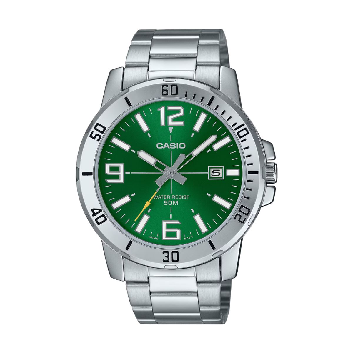 CASIO - Reloj Casio Para Hombre Moderno MTP-VD01D-3B Verde