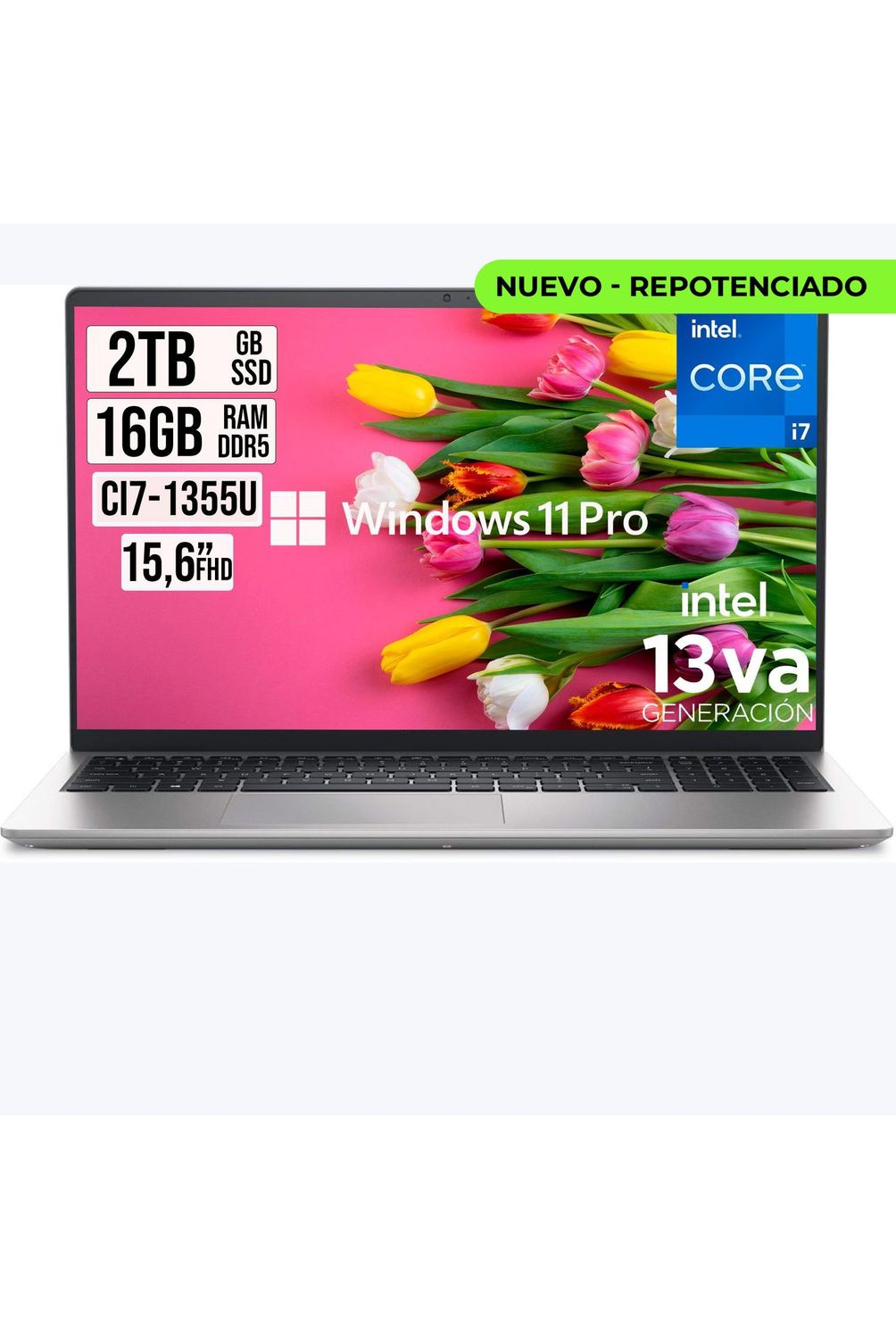 Portatil Dell Pro 15 Intel Core i7-1355U SSD 2TB Ram 16gb Led 15.6