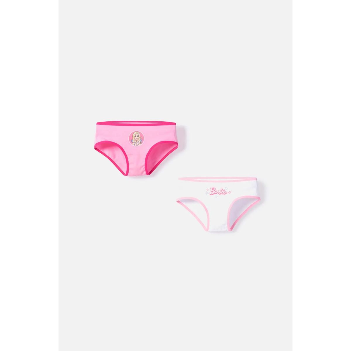 MATTEL - Pack X2 panties  de Barbie rosado estampado para niña