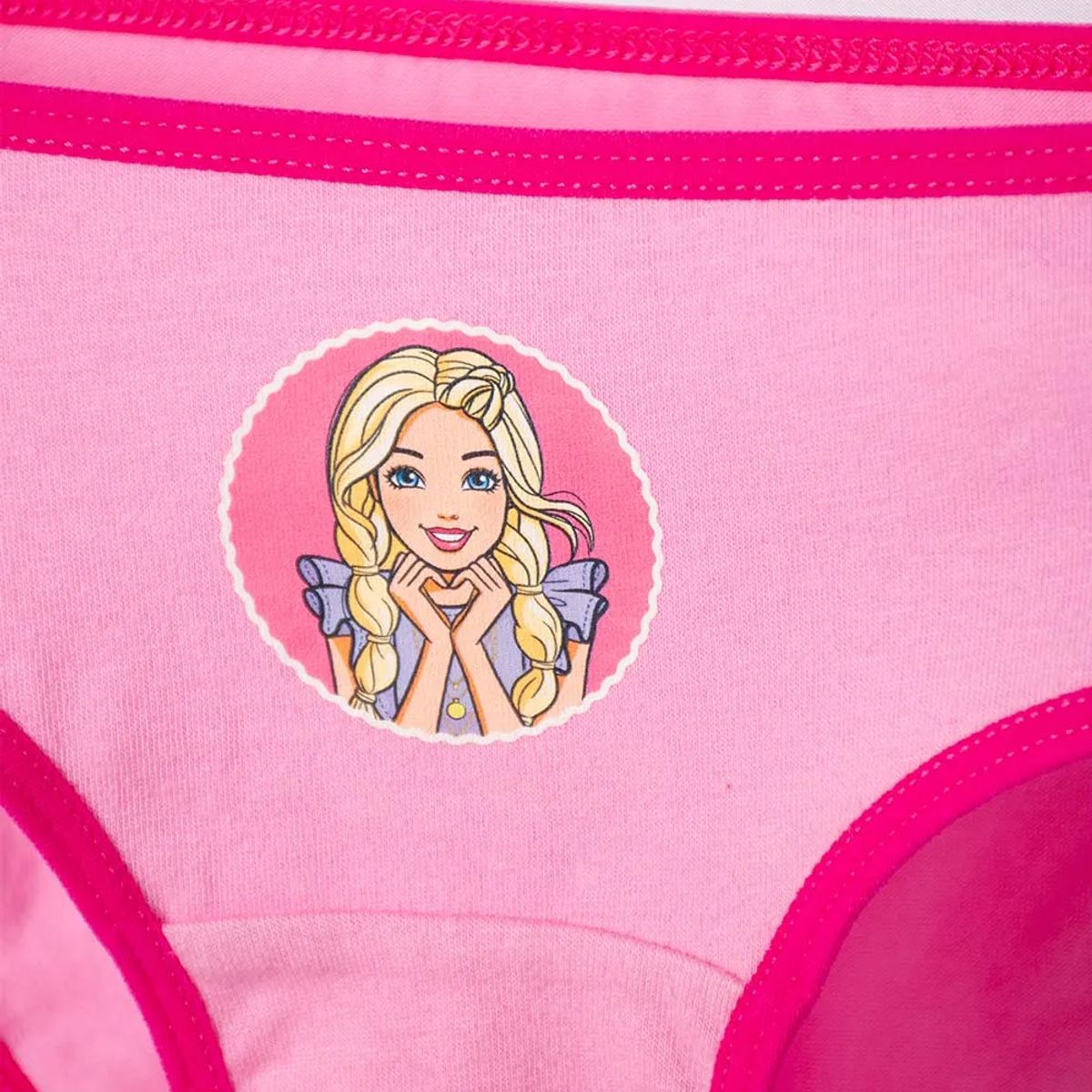 MATTEL - Pack X2 panties  de Barbie rosado estampado para niña