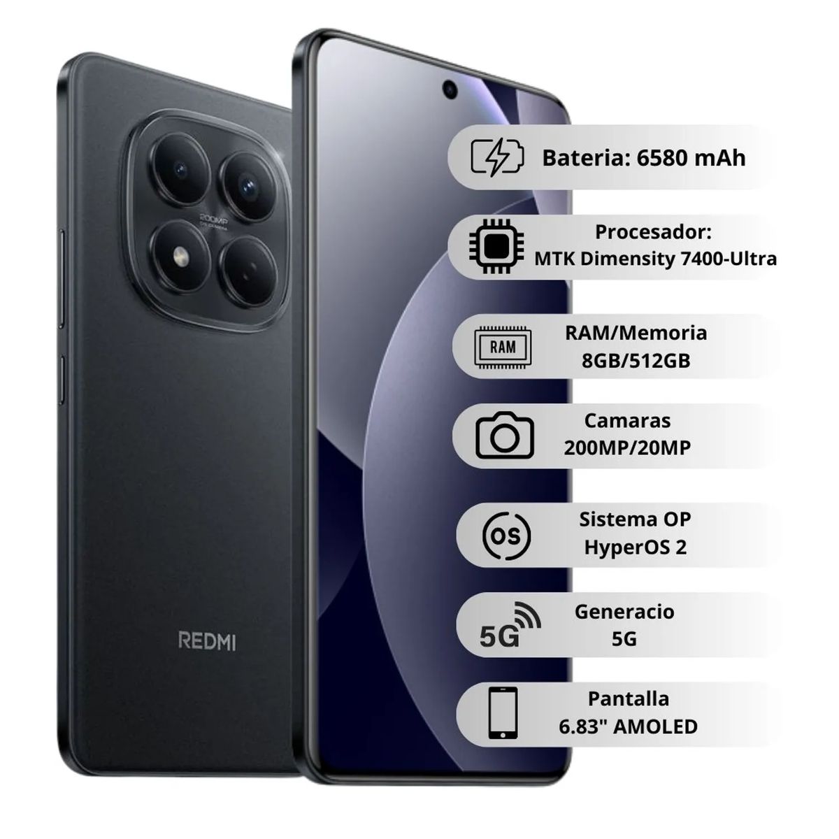 XIAOMI - Celular Xiaomi Redmi Note 15 512 Gb/8 Ram 4 g